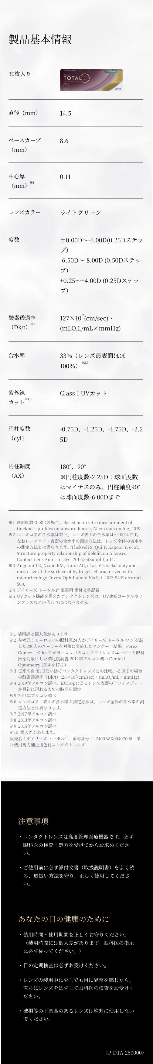 トータルワン乱視用